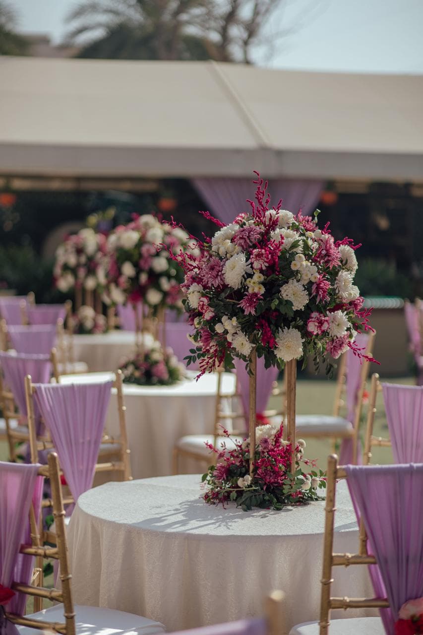 Luxury table setting detail